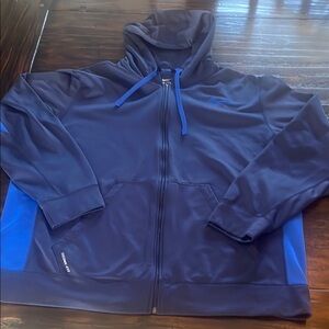 Nike Men's Blue Hooded Jacket size xl